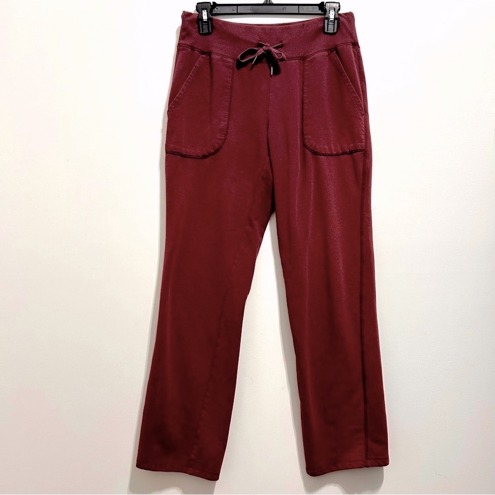 Eddie Bauer Women’s Track Pants Maroon Burgundy Cranberry Joggers
